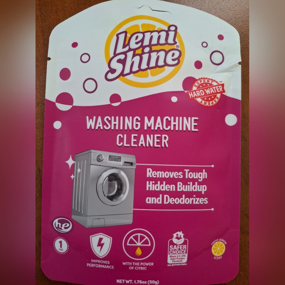 Lemi Shine Lemon Scent Washing Machine Cleaner 1.76oz- 4 Available 030218010